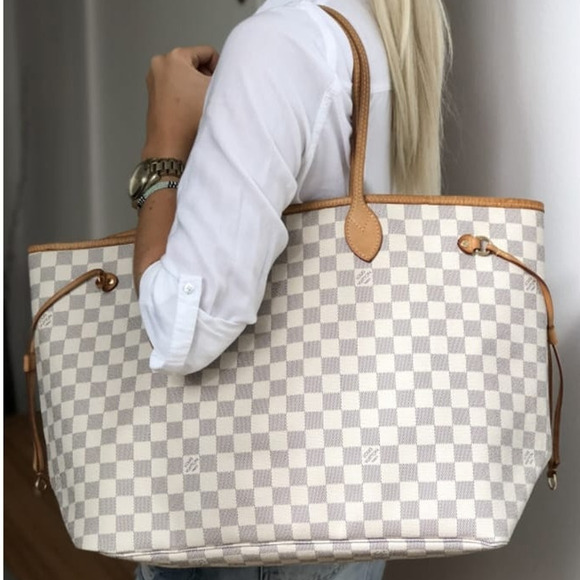 💎✨BEAUTIFUL✨💎Authenticated Louis Vuitton Damier Azur Neverfull GM Tote Bag - Picture 3 of 9